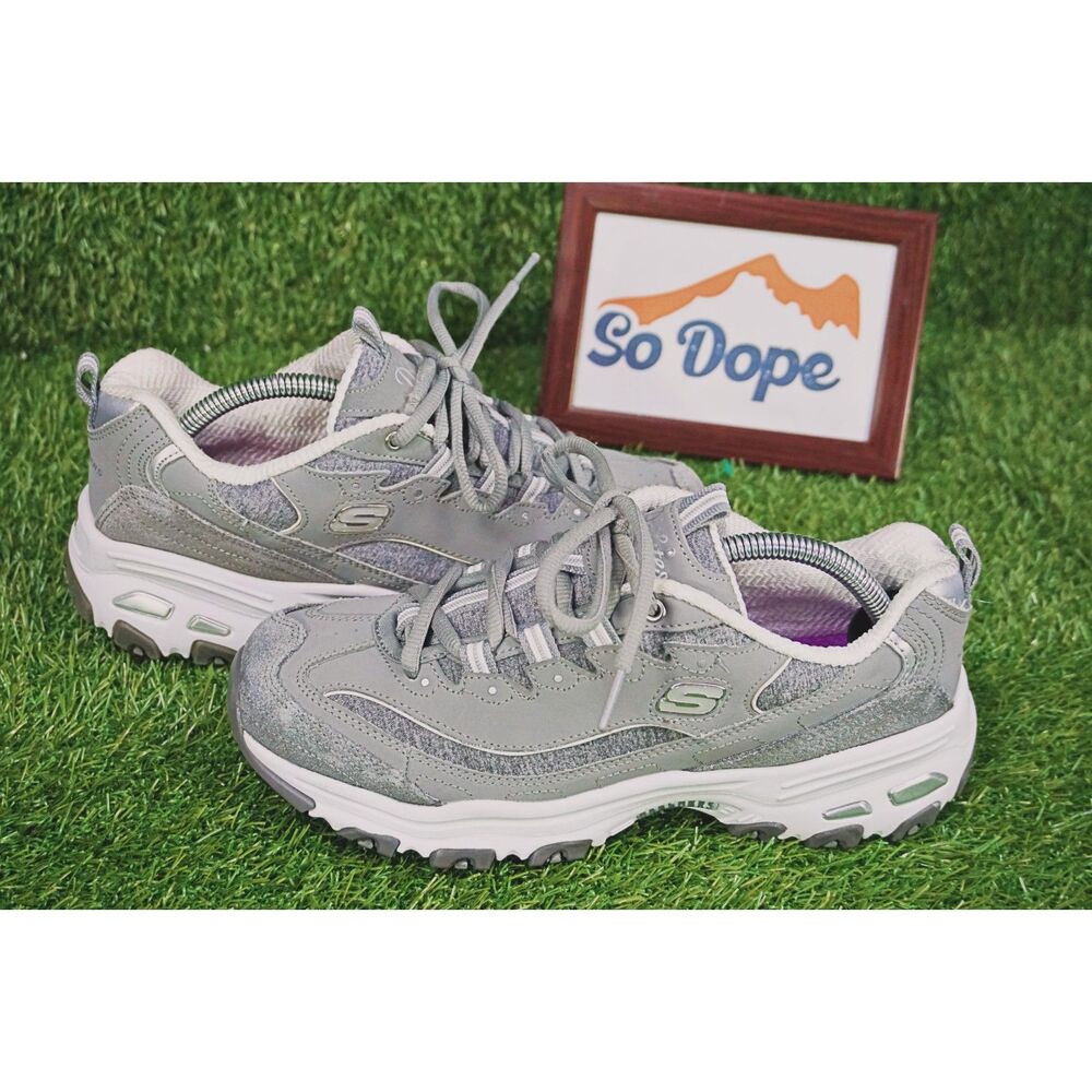 Skechers Womens D Lites - 11936 - Gray - Women's Size 8